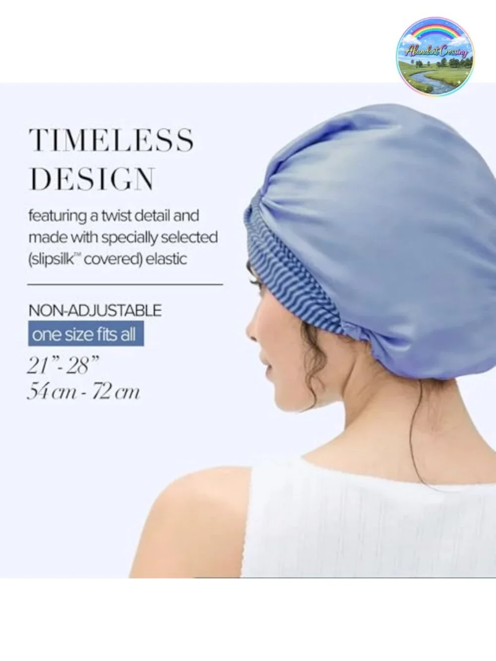 100% Mulberry Silk Hair Turban, 22 Momme, Adjustable, Anti Frizz Hair Wrap